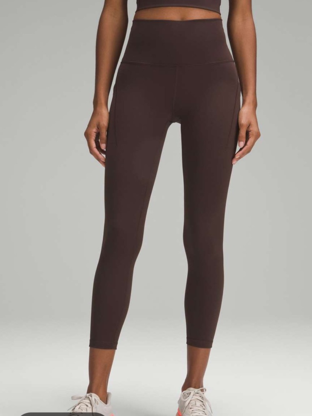 Lululemon Wunder Train High-Rise Performance Tights w Pockets - Brown
